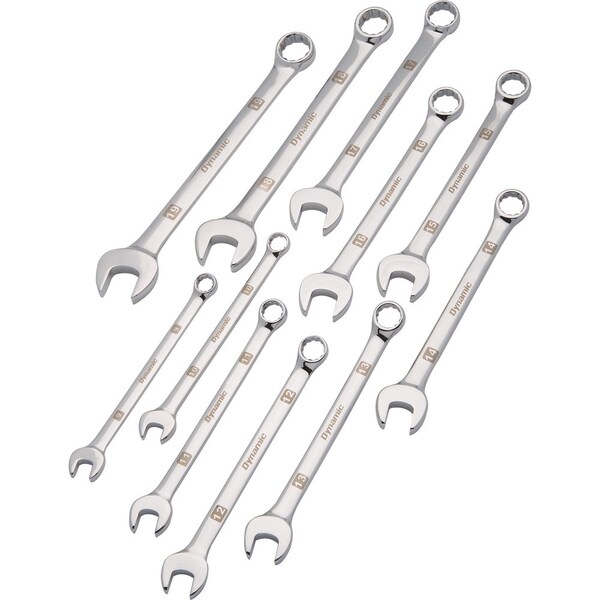 Tools 11 Piece Metric Combo Wrench Set, Mirror Chrome, 9mm - 19mm